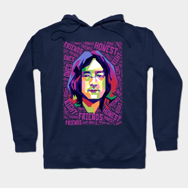 john lennon WPAP Hoodie by BAJAJU